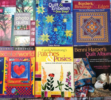 Lots of 6 Quilting Books Quilt Projects Publishers by C  T Q7 