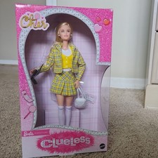 Mattel Barbie Signature Cher Clueless Fashion Doll Yellow Plaid Outfit 30th Ann…