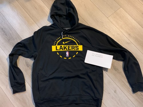 Nike NBA Los Angeles Lakers Luka Doncic Player Worn Warm Up Hoodie Large Tall