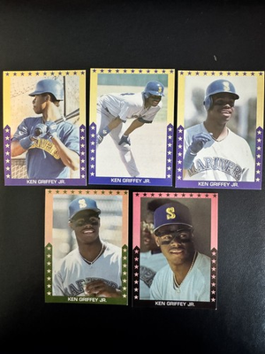#ad #ad KEN GRIFFEY JR Dealer Oddball Lot of 5 MLB Cards Seattle Mariners HOF 1573 $10.55