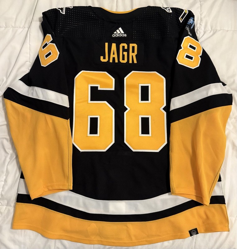 Pittsburgh Penguins Jaromir Jagr Warmup Worn “Jersey Retirement” Jersey