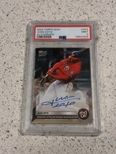 2022 TOPPS NOW #42A JUAN SOTO - AUTO # 21/99 - 100TH CAREER HOME RUN PSA 9 MINT