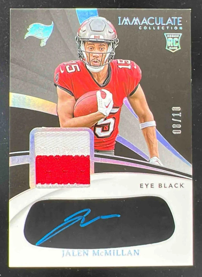 2024 Immaculate Rookie Eye Black Jersey Metallic Jalen McMillan RC Auto /10