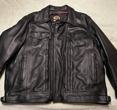 JUST LEATHER ~ San Jose CA ~ Motorcycle Riding Jacket ~ NEW  ~ Never Worn!