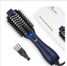 NEW AIMA BEAUTY Salon One Step Hair Dryer | Volumizer Brush Navy Blue New