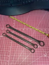 3 Vintage Duro Chrome USA 12 Point Box End Wrench Set 9/16 - 7/8 2013 2015