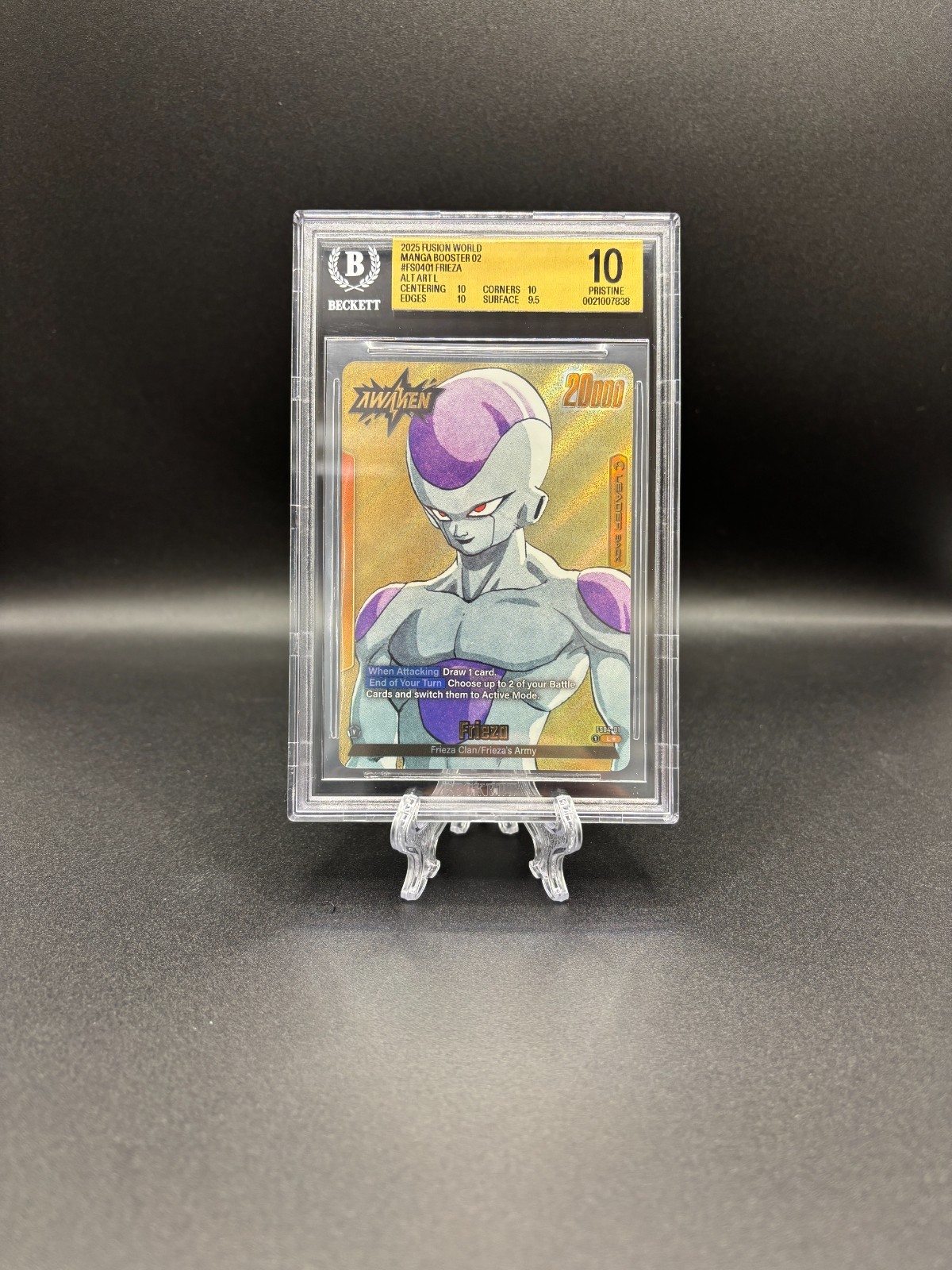BGS 10 Frieza Gold Leader FS04-01 L Manga Booster 02 Dragon Ball Fusion World