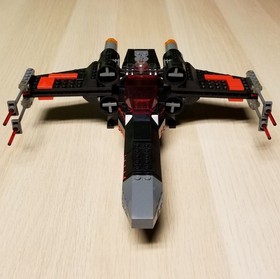 Custom Lego Star Wars: X-wing Star Fighter Lot (3) Black / Red Stealth 7140