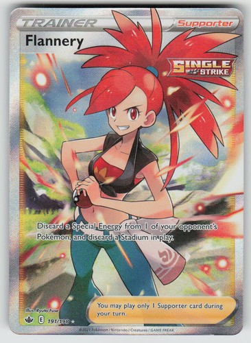 Flannery Holo 191/198 Ultra Rare Chilling Reign Pokemon NM