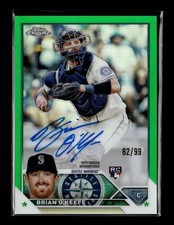 2023 Topps Chrome Brian O'Keefe Rookie Autographs Green #RA-BO #/99