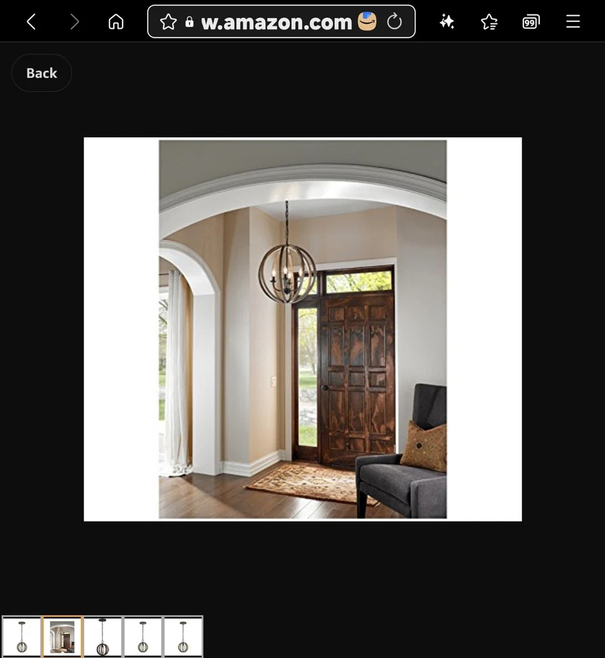 Iluminación Generación Feiss-Sean Lavin-Colgante 1 Luz en Transición R3 1231V Foto 3 de 4