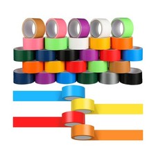Fainne 24 Rolls Colored Duct Tape Bulk Heavy Duty Waterproof Colorful Decorat...