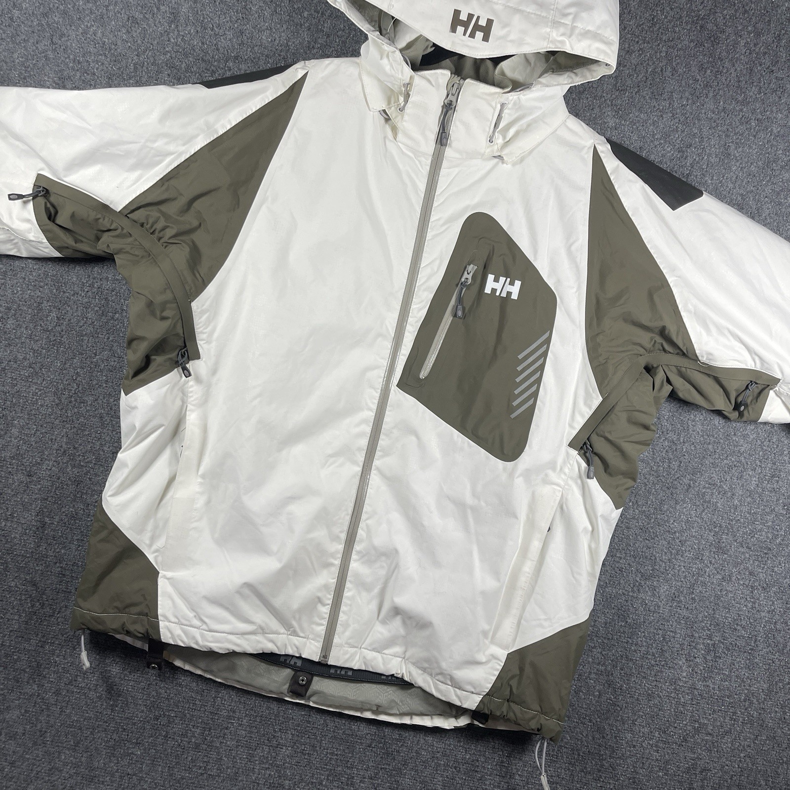 Helly Hansen Helly Tech Ski Snow Jacket Ivory/Gre… - image 6