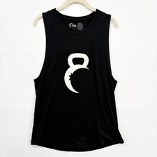 Zyia Active Women Xl Kettle Moon Tank Top Black Racerback Crossfit Gym Workout