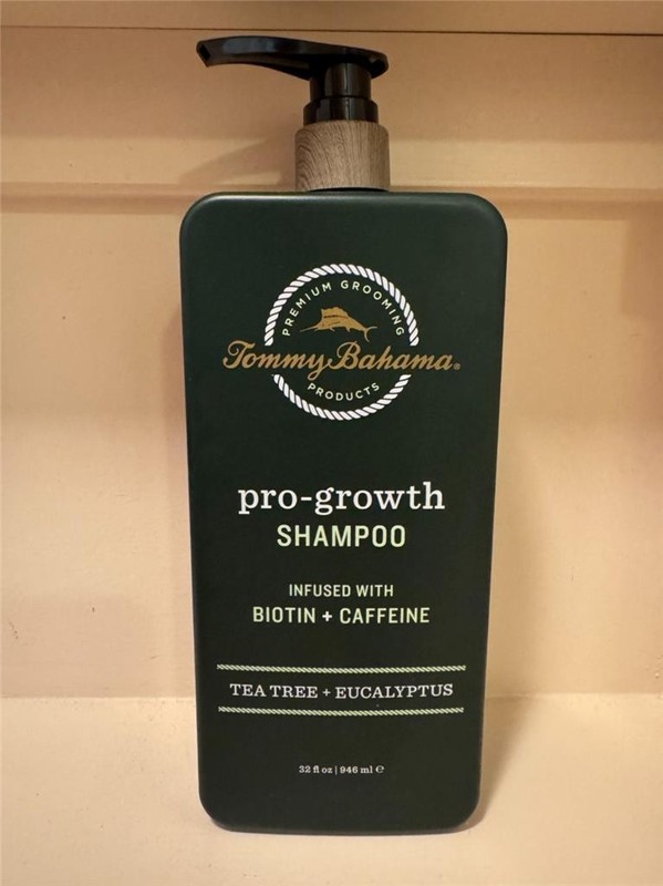 New Tommy Bahama Pro-Growth Shampoo Biotin + Caffeine Tea Tree Eucalyptus 32 oz