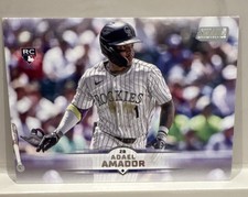 2025 Topps Stadium Club Adael Amador Rookie Colorado Rockies #41 Baseball Card