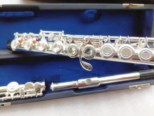 Flute Silver 212 musical instrument Flute 16 C Tuning and E-Key Flute with case
