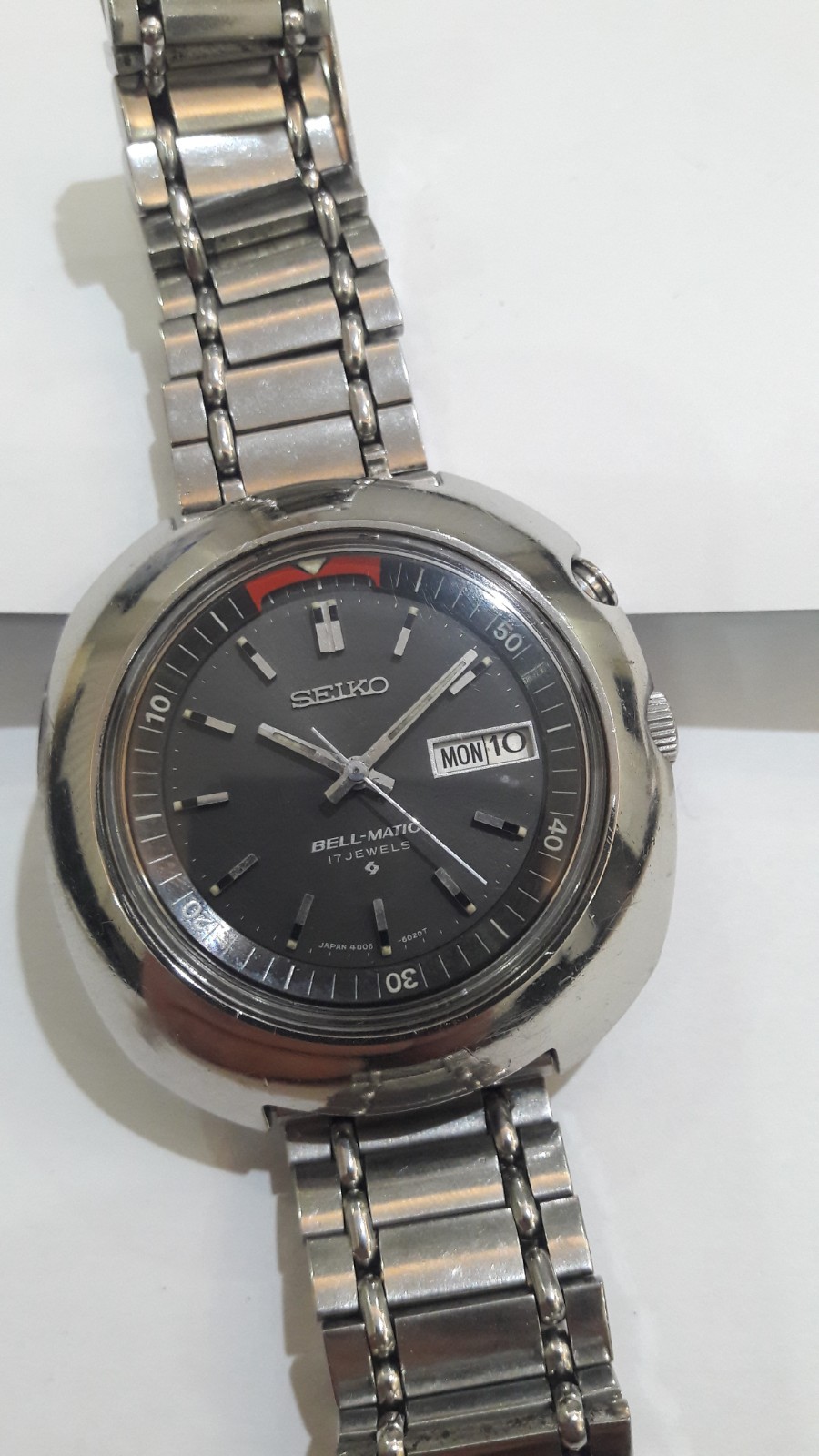 Seiko Bell-matic Automatic 4006-6002  Ufo  percent100  Original Vintage Watch 1971 image 3