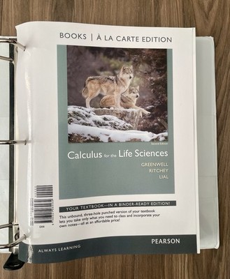 Calculus for the Life Sciences Books With Folder - À La Carte Edition(2nd)