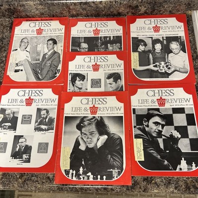 **** 7 Issues Chess Life And Review Magazine 1972 ****