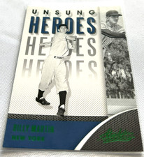 2021 Absolute Baseball Billy Martin New York Yankees Unsung Heroes Green Foil