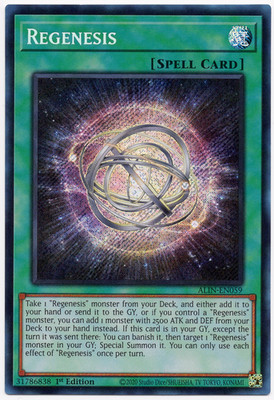 Regenesis ALIN-EN059 Alliance Insight Secret Rare NM Yu-Gi-Oh! TCG