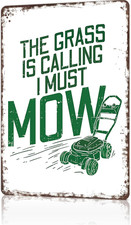 Garden Signs Lawn Mowing Gardening Metal Tin Sign Funny Gardener Signs for outsi