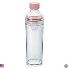 Hario 400ml Smoky Pink Portable Cold Brew Tea Bottle – Stylish & Convenient!