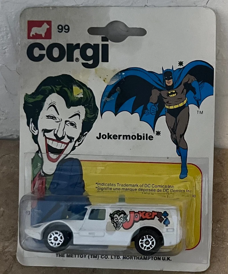 Vintage Corgi Juniors Jokermobile 99 Die-cast Batman DC Comics 1976 Carded - Image 3 of 4