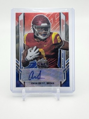 2021 Leaf Metal Draft Amon-Ra St. Brown Auto. 3/5!!