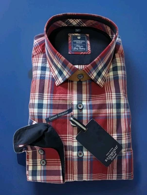 REDMOND Langarm Hemd Gr. 3XL 47/48  Kentkragen  Kariert Regular Fit - Bild 1 von 4