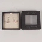 Kyoto Pearl Pink Pearls and Silver 925 Drop Earrings (#H1/04)