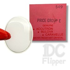 Bulova Watch Crystal 549 Oval Fancy Ladies Case 549 15.2 x 12.0mm NOS