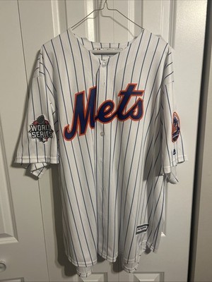 柏田　メッツ　シャツ　Mets KASHIWADA 18 M アメリカ製　巨人 VTG Matt Harvey New York Mets 2015 World Series MLB Pinstripe
