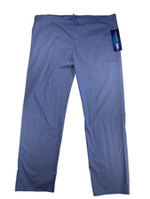 NEW Landau 7602 BCP Unisex Reversible Scrub Pants Blue Medium Drawstring Medical