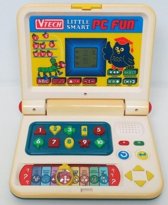 Vintage VTech Little Smart PC Fun Toy Laptop Computer Letter Number Learning