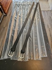 Genuine Leather Men's Belts Black Various Sizes Assorted 10 Belts NEW Lot 10