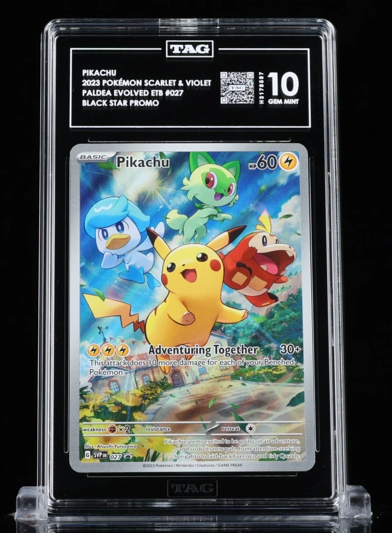 Pokémon Pikachu Grade 10 Pokémon TCG Individual Collectible Card