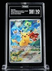 TAG 10 GEM MINT Pikachu Paldea Evolved ETB Promo Full Art Holo Pokemon SVP 027