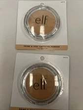 2 Pack: e.l.f. Prime & Stay Finishing Powder *23212* Light/Medium - 8C