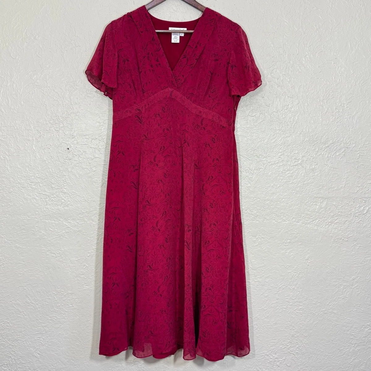 Chiffon Shift Red Dresses for Women for sale | eBay