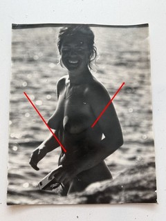 Foto künstlerischer Akt Strand Frauen 1970 80er Jahre TOP groß