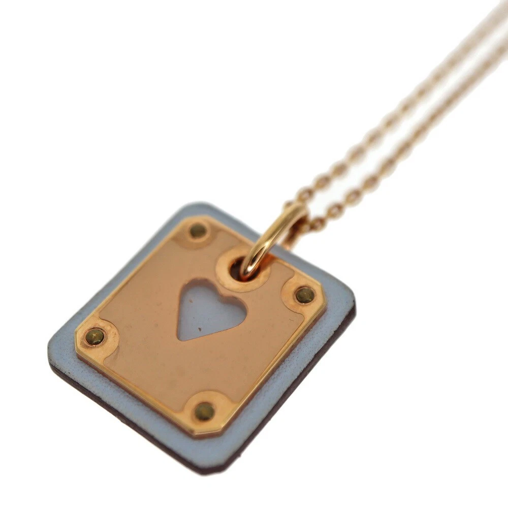 HERMÈS Collana Hermes Ace De Cool Pm Of Heart U 49 5Cm W23Cm H21Cm 6 3G da Donna Usata