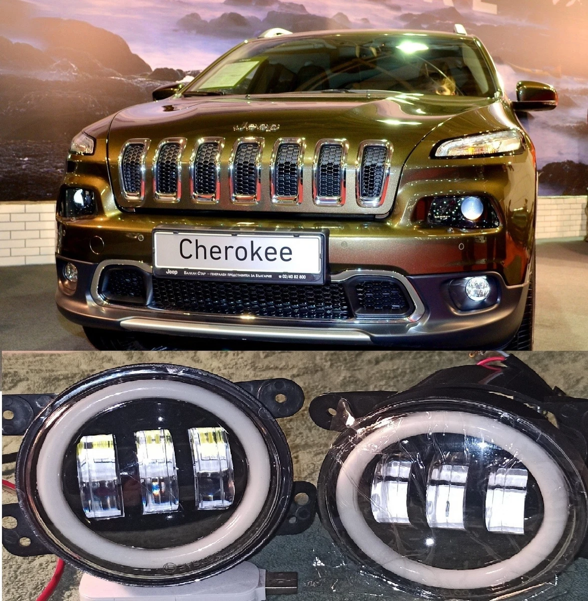 NSLUMO 2 Luci LED Vano Piedi Per Jeep Cherokee XJ, Wrangler TJ, Grand Cherokee ZJ - Bianco 6000K, Plug And Play - 3