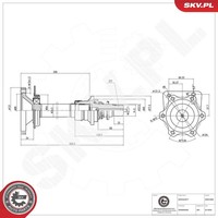 Esen SKV Antriebswelle Rechts, Vorderachse U.A. FüR Ford, Seat, VW