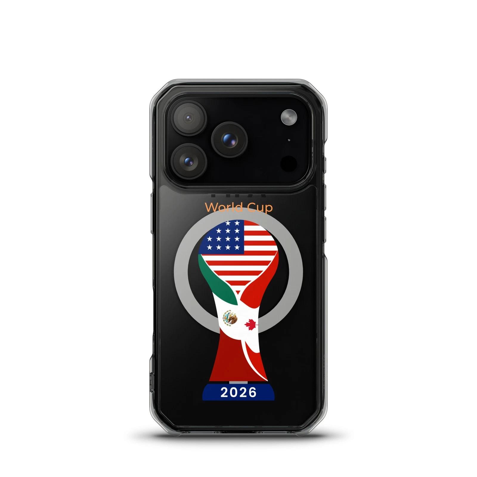 Soccer World Cup 2026 MagSafe® clear case for iPhone®