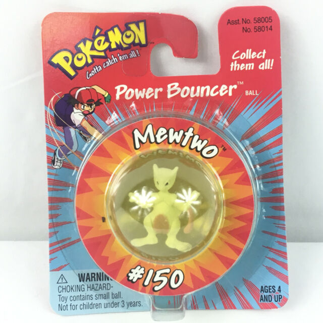 1998 Hasbro Pokemon Power Bouncer Mewtwo #150 Bouncy Ball for sale online | eBay