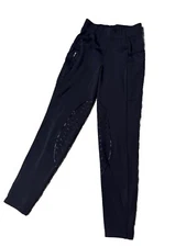 BALEAF Girls Black Legging/Breeches Riding Equestrian Pants Girls Medium