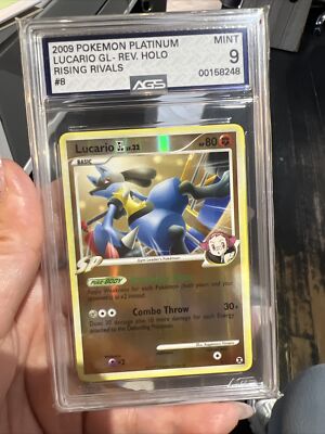Pokemon Platinum Rising Rivals Lucario GL Rev Holo Rare 2009