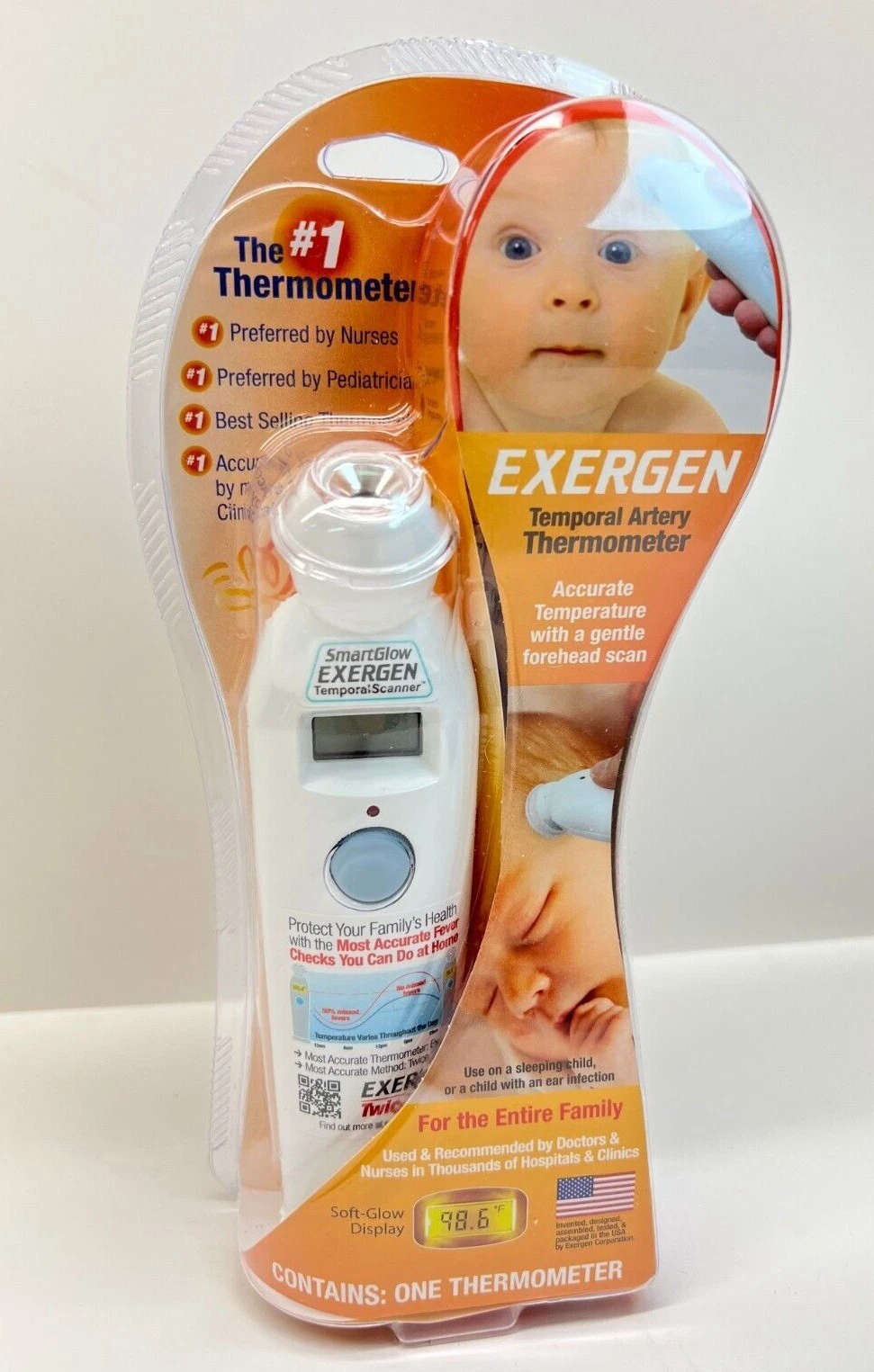 Digital Temporal Thermometer ComfortScanner Temporal In-SEALED